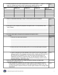 Form 606-TAA Application to Change a Water Right - Additional Proposed Use Ditch Sheet - Montana, Page 2