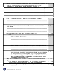 Form 606-TAA Application to Change a Water Right - Additional Historical Ditch Sheet - Montana, Page 2