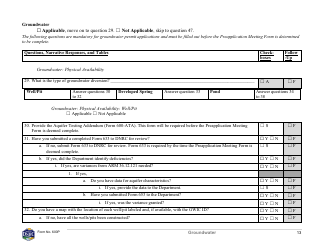 Form 600P Permit Preapplication Meeting Form - Montana, Page 13