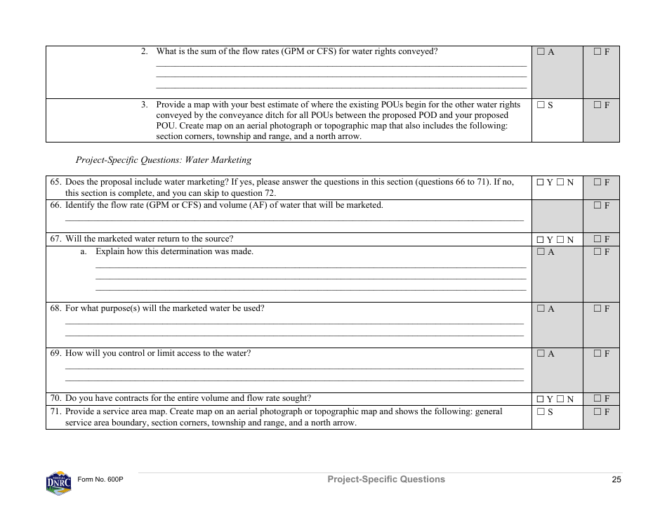 Form 600P Permit Preapplication Meeting Form - Montana, Page 25