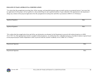 Form 600P Permit Preapplication Meeting Form - Montana, Page 33