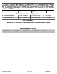 Form CDPH8602 Retail Water Facility License Application - California, Page 3