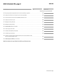 Form M30-RD Credit for Increasing Research Activities - Minnesota, Page 2