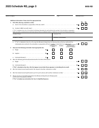 Form M30-RD Credit for Increasing Research Activities - Minnesota, Page 3