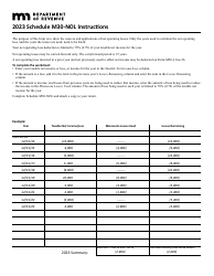 Schedule M30-NOL Net Operating Loss Deduction - Minnesota, Page 2
