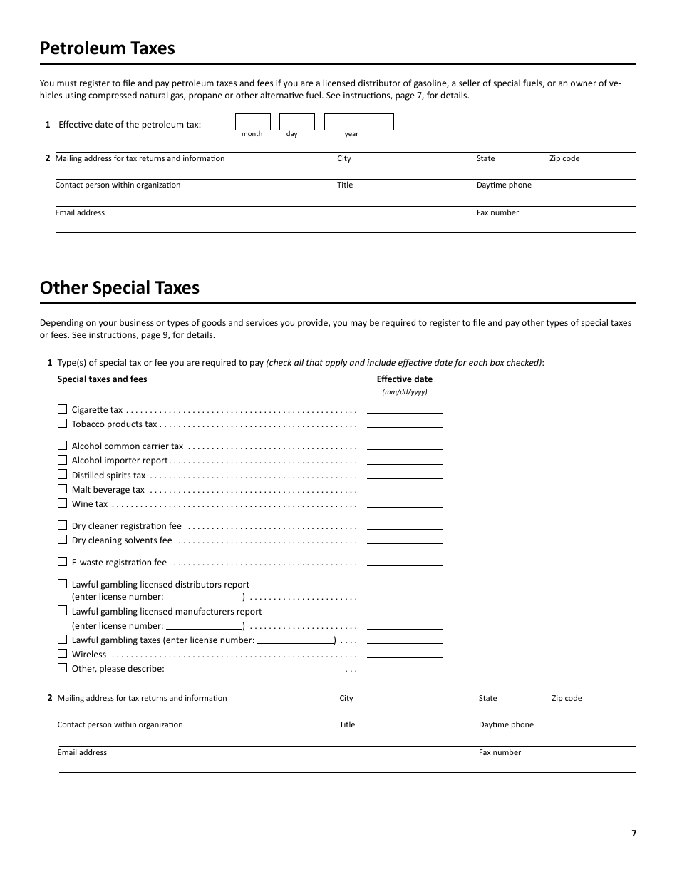 Form ABR Application for Business Registration - Minnesota, Page 7