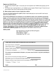 Clinic Fee Notification Letter - New York City (Haitian Creole), Page 3