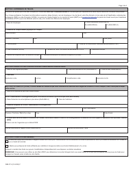 Forme IMM0114 Agenda 1 Programme Pilote Sur L&#039;agroalimentaire - Canada (French), Page 2