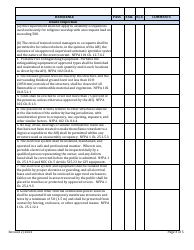 Tent Inspection Checklist - New Hampshire, Page 3
