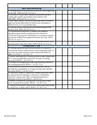 Tent Inspection Checklist - New Hampshire, Page 4