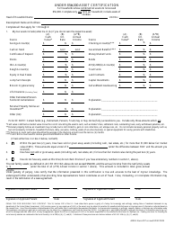 Document preview: ADFA Form 507 Under $50,000 Asset Certification - Arkansas