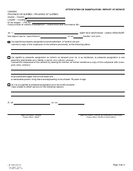 Form 16 (SJ-762B) Subpoena to a Witness as the Request of the Defence - Quebec, Canada (English/French), Page 3