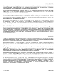 Form 16.1 (SJ-820B) Subpoena to a Witness in the Case of Proceedings in Respect of an Offence Refered to in Subsection 278.2(1) of the Criminal Code - Quebec, Canada (English/French), Page 3