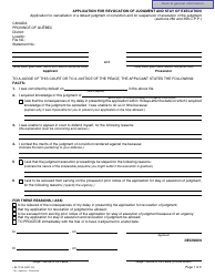 Form SJ-721A Application for Revocation of Judgment and Stay of Execution - Quebec, Canada, Page 4