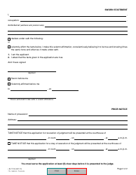 Form SJ-721A Application for Revocation of Judgment and Stay of Execution - Quebec, Canada, Page 5