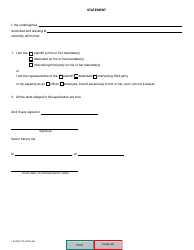 Form SJ-857-27A Application for Consolidation of Proceedings - Quebec, Canada, Page 3