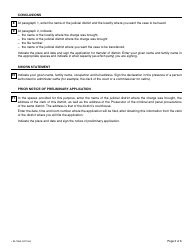 Form SJ-785A Application for Transfer of District - Quebec, Canada, Page 3
