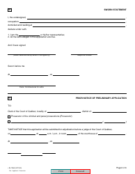 Form SJ-785A Application for Transfer of District - Quebec, Canada, Page 6