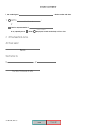 Form SJ-857-04A Application for Authorization to Execute a Judgment Before the Expiry of the Time Limit - Quebec, Canada, Page 3