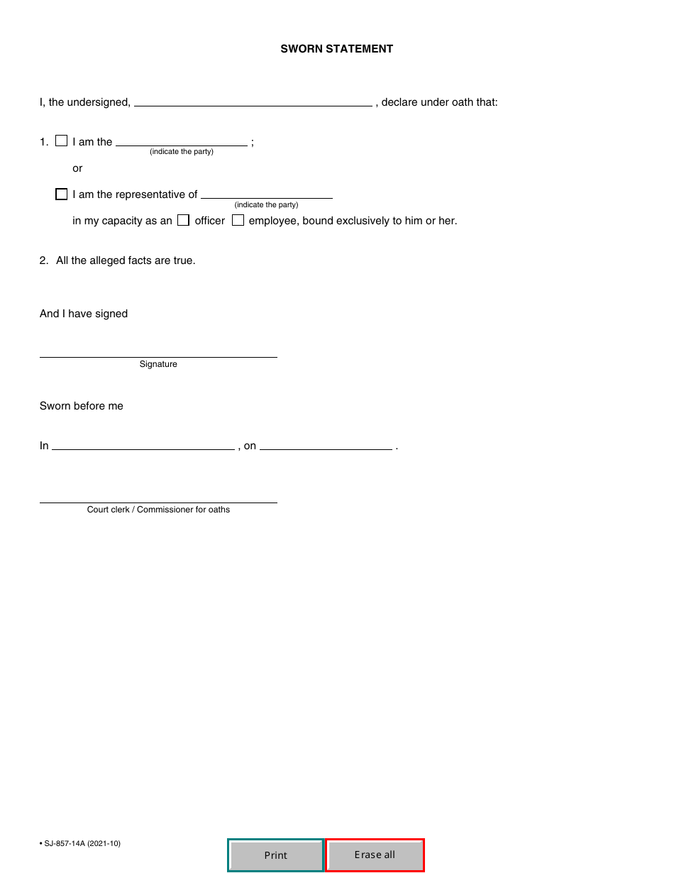 Form SJ-857-14A Application for Authorization to Examine a Person About the Debtors Property - Quebec, Canada, Page 3