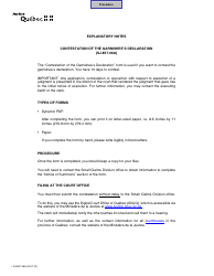 Form SJ-857-06A Contestation of the Garnishee&#039;s Declaration - Quebec, Canada