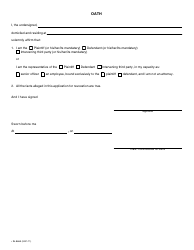 Form SJ-866A Application for Revocation of a Judgment - Quebec, Canada, Page 3
