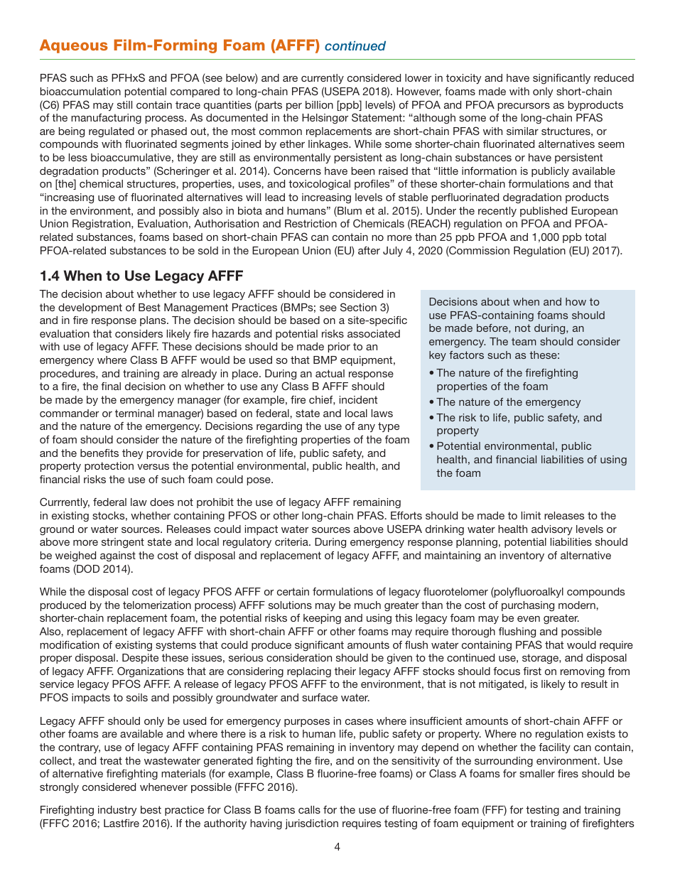 Aqueous Film-Forming Foam (Afff) - Itrc, Page 4