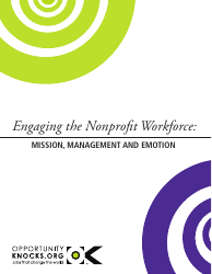 Engaging the Nonprofit Workforce: Mission, Management and Emotion