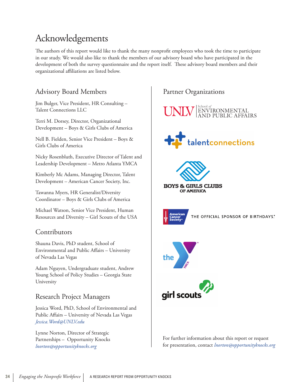 Engaging the Nonprofit Workforce: Mission, Management and Emotion, Page 34