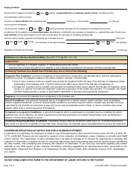 Form WH-380-F Certification of Health Care Provider for Family Member&#039;s Serious Health Condition Under the Family and Medical Leave Act, Page 4