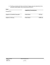 Form GDN T712 Order Changing Venue - Washington, Page 2