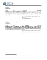 Form ECY070-534 Environmental Covenant for Municipal Solid Waste and Limited Purpose Landfills - Washington, Page 15