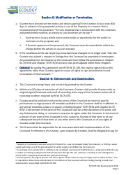 Form ECY070-534 Environmental Covenant for Municipal Solid Waste and Limited Purpose Landfills - Washington, Page 5