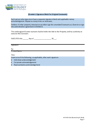 Form ECY070-534 Environmental Covenant for Municipal Solid Waste and Limited Purpose Landfills - Washington, Page 7