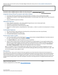 Form 05-22-044 Alaska Migrant Education Literacy Grant Application - Alaska, Page 2