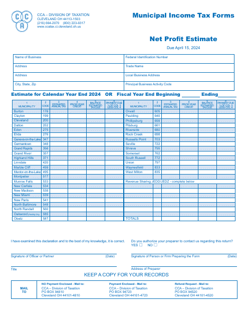 Form CCA-201ES 2024 Printable Pdf