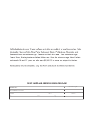 CCA Form 120-16-IR Individual City Tax Form - City of Cleveland, Ohio, Page 5