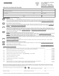 Application for Refund - City of Cleveland, Ohio