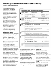 Washington State Declaration of Candidacy - Washington, Page 2