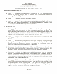 Application for Approval to Form a Credit Union - Nevada, Page 3