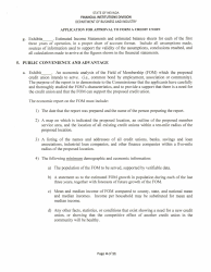 Application for Approval to Form a Credit Union - Nevada, Page 4