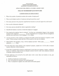 Application for Approval to Form a Credit Union - Nevada, Page 8