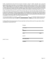 Surety Bond - Foreign Independent Trust Company - Nevada, Page 2