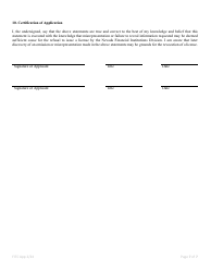Application for Interstate Trust Activities - Foreign Independent Trust Company - Nevada, Page 7