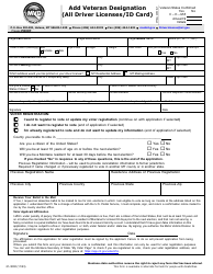 Form 21-3000 Add Veteran Designation (All Driver Licenses/Id Card) - Montana, Page 2