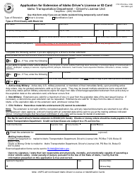 Document preview: Form ITD3153 Application for Extension of Idaho Driver's License or Id Card - Idaho