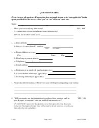Form I-164 Application to Visit Tdcj Inmate as Attorney/Consul Representative - Texas, Page 3