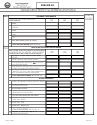 Form PA-22 Railroad Company Property Tax Information Update (Rsa 82) - New Hampshire, Page 4