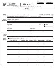 Document preview: Form PA-80 Inventory of Telecommunications Poles and Conduits - New Hampshire