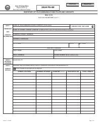 Form PA-80 Inventory of Telecommunications Poles and Conduits - New Hampshire